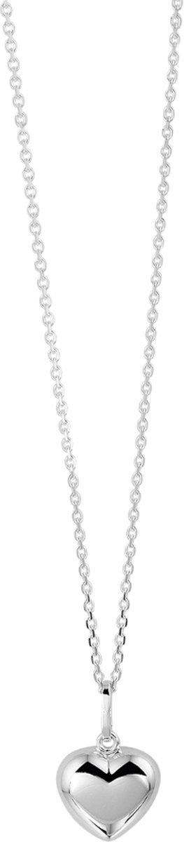 The Jewelry Collection Ketting Hart Dames Zilver 45 cm