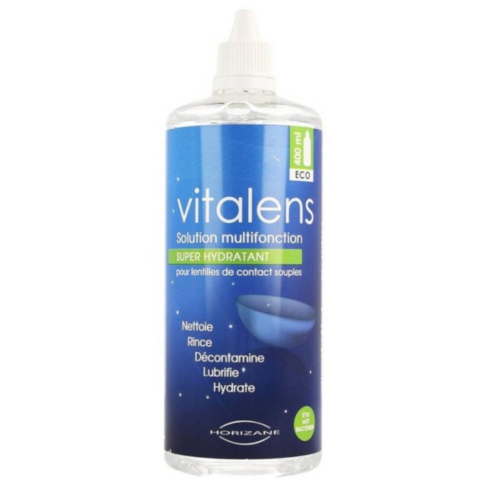 Vitalens - Lenzenvloeistof - Alles-in-één Oplossing voor Zachte Contactlenzen 400 ml