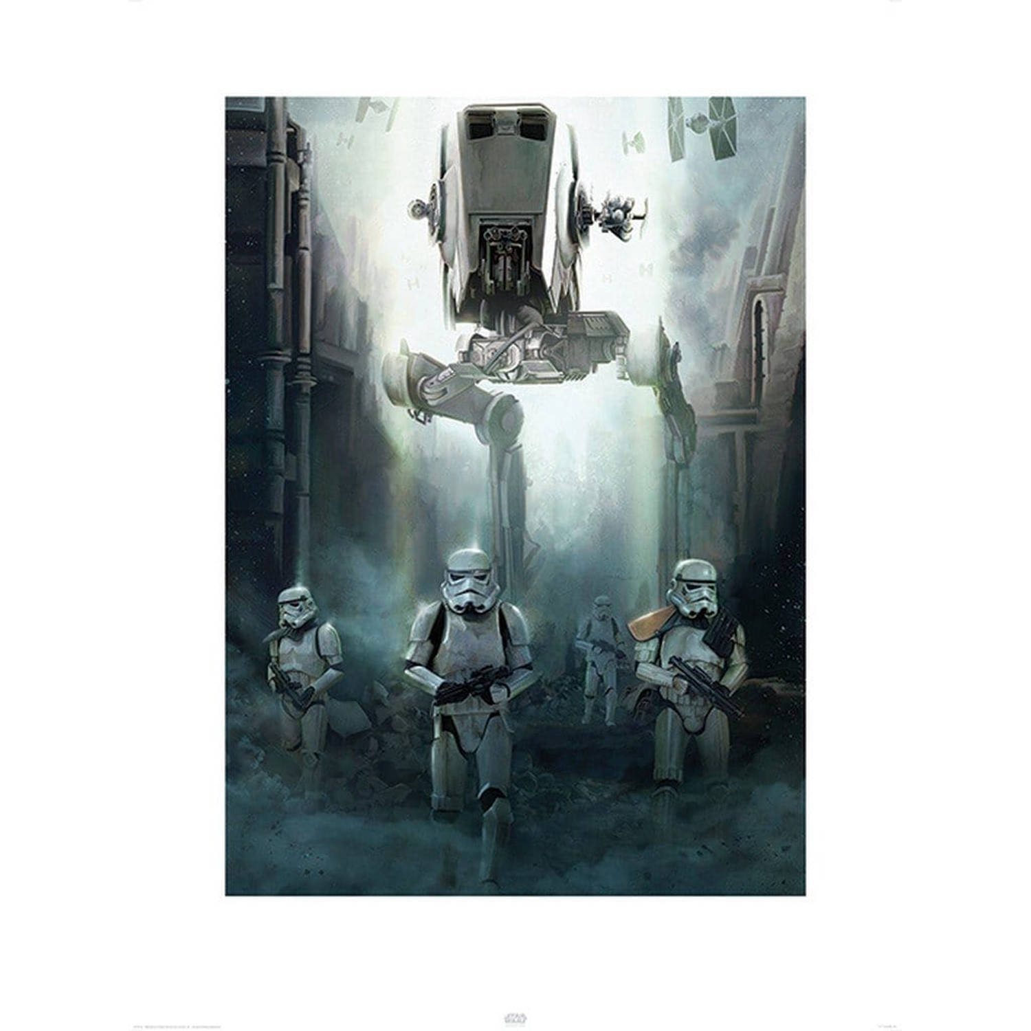 Pyramid star wars rogue one stormtrooper patrol kunstdruk 60x80cm