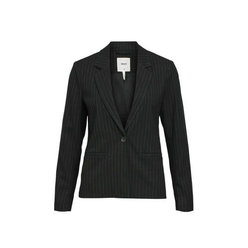 OBJECT OBJLISA Blazer with Pinstripes - Black