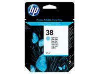HP 38 Licht Cyaan Inktcartridge Origineel Standaard Rendement C9418A