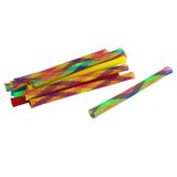 Happy Pet Kattenspeeltjes - Flexibele Straws Set van 12 - 13.5 cm, Kleurrijk, Veerkrachtig