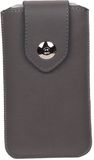 Best Cases .nl Huawei Ascend G6 4G - Universele Luxe Leder look insteekhoes/pouch - Grijs Medium