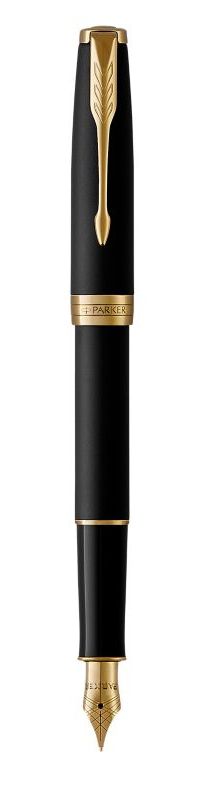Parker Sonnet vulpen - Zwart en Goud - Fijne punt - Geschenkdoos