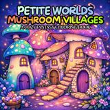 Mushroom Villages Petite World: A Cozy Fantasy Coloring Book for Adults and Teens
