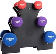 Virtufit Neopreen Dumbellset met Houder