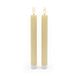 Merkloos Relaxdays LED dinerkaarsen - 2 stuks - met ribbels - beige
