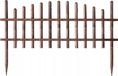 Houtland Portail - Bois - Pin - 85x35 cm - Bordure - Bordure d'herbe - Brun