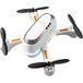 H28 Mini Drone Couleurs avec Double Caméra 720P 3 Batteries Durée : 8 min Blanc