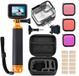 MOJOGEAR Diving Kit voor GoPro 13 - Waterdicht tot 40 meter - Met 3 duikfilters en bobber - Zwart
