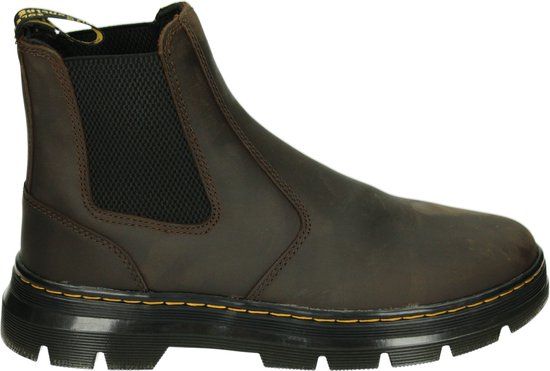 Dr. Martens Embury Dark Brown Crazy Horse Chelsea Boots Vrouwen Leer Maat 40