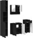 vidaXL Meuble de salle de bain Noir Bois 61 x 35 x 64 cm