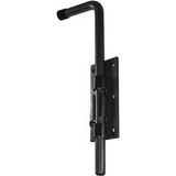 Bourg Industries Verrou Baïonnette Renforcé À Visser Sur Plaque Large Diamètre 16 mm Longueur 300 mm Zingué Noir