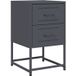 Acier Table de chevet anthracite 36x39x60,5 cm