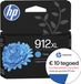 HP 912XL Cyan Cartouche d'encre Originale Haute Capacité + Crédit Instant Ink