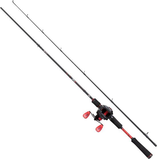 Abu Garcia Max X 662ML Baitcasthengelset - Roofvis - 198cm - Rood