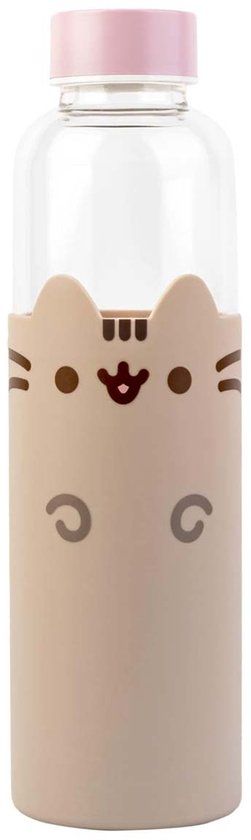Grupo Erik Pusheen - Glazen Fles - 500 ml - Multicolours