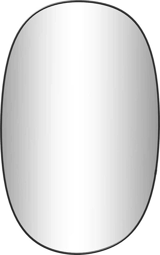 vidaXL Wandspiegel - 70x45 cm - Zwart