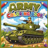 Military Army Soldier Coloring Book for Adults Kids Boys Girls Teens