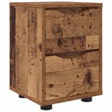 vidaXL Nachtkastje Oud Hout 30,5 x 30 x 43 cm Bewerkt Hout