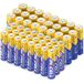 24 PKCELL 24 stuks AA-batterijen, R6P + 24 stuks AAA, R03P, 1,5 V carbon batterijen