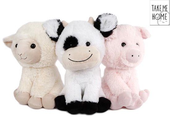 Van manen Merkloos Take Me Home boerderij dier pluche 30cm