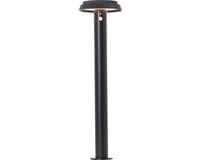 Brilliant Alvero Buiten Sokkellamp - Hoogte 70 cm - LED 4W - Solar - 500 lm - 3000K - IP44 - Sensor - Zwart
