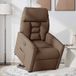 Fauteuil Relax Fauteuil Inclinable Marron Tissu