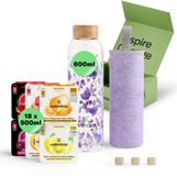 waterdrop® Starterset Glas - Boost Melange - Glazen Drinkfles 600ml + 18 Microdrink Bruistabletten