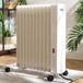 Hudson Reed Radiateur à bain d'huile électrique intelligent - Sur roulettes - Blanc - 2500W