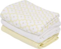 Lodger swaddler - 3 stuks - 70 x 70 cm - matcha butter