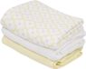 Lodger swaddler - 3 stuks - 70 x 70 cm - matcha butter