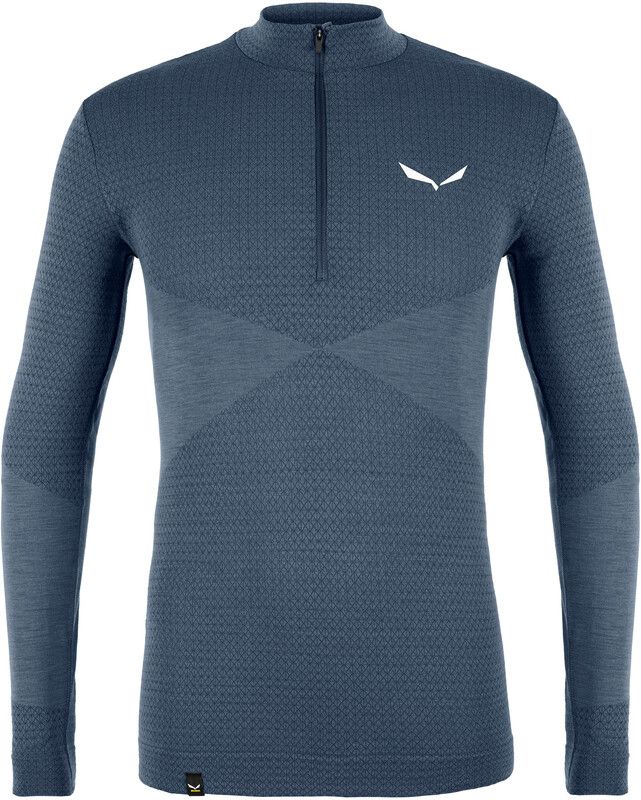 SALEWA Zebru Responsive T-shirt met 1/2 rits Heren, blauw