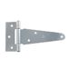 Amig - Zilverkleurig verzinkt stalen T-scharnier model 550 voor soepel draaiende toegangs- en doorgangsdeuren, binnen- en buitendeuren en kasten - 138 x 88 mm · Roestwerend