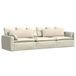 vidaXL - Zitkussens - 2 - st - Stof - Beige - 120 - x - 40 - cm