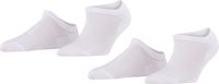FALKE Active Breeze 2-Pack kort eenkleurig lyocell multipack sneakersokken enkelsokken dames wit - maat 35-38