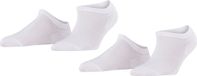 FALKE Active Breeze 2-Pack kort eenkleurig lyocell multipack sneakersokken enkelsokken dames wit - maat 35-38