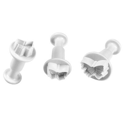 PME Mini Butterfly Plunger Cutter Set/3 - White Plastic
