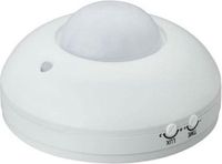 Merkloos / Sans marque BES LED Bewegingssensor - Opbouw Rond - Mat Wit Kunststof - 360° 6m