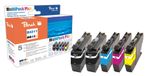 Peach PI500-274 5-pack cartouches d'encre Noir, Cyan, Magenta, Jaune