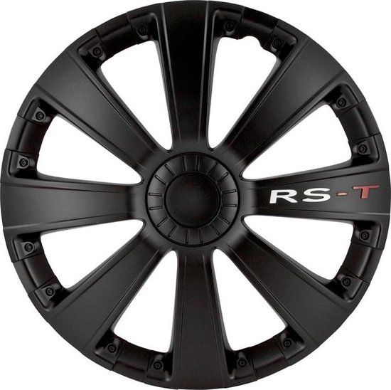 Autostyle Wieldoppen RS-T 13 Inch Zwart Set Van 4