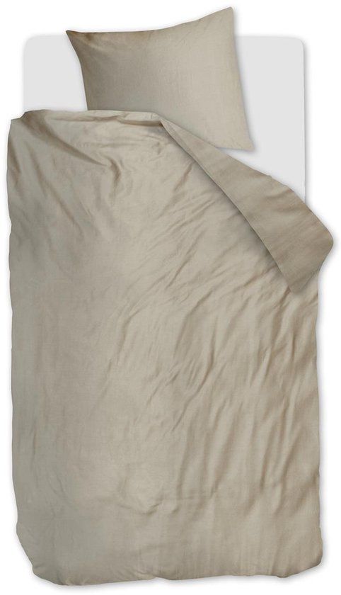 Beddinghouse Change dekbedovertrek - Effen - Eenpersoons - 140x200/220 - Zand