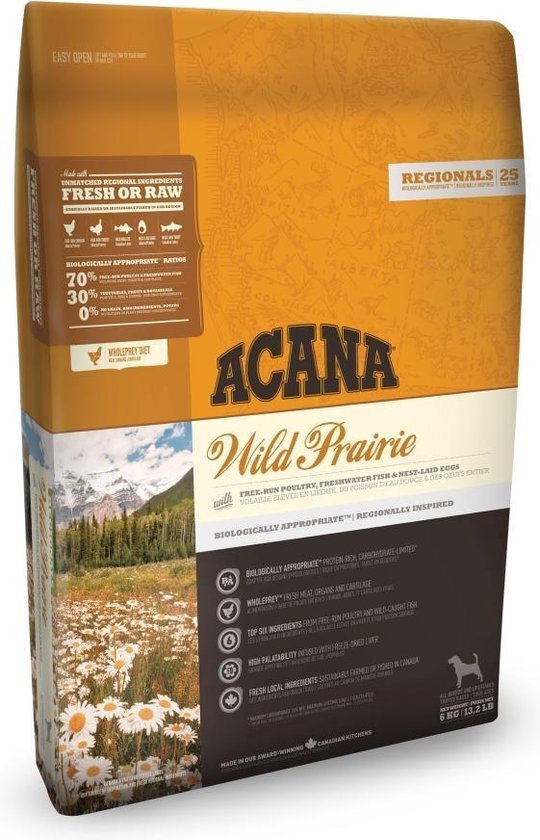 Acana regionals wild prairie dog hondenvoer 2 kg