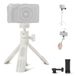 NEEWER Basics Mini Desk Selfie Stick Statief Compatibel met iPhone GoPro Insta360 DJI, Draagbare Kleine Camera Webcam Android Mobiele Telefoon Houder Balhoofd Verhoogde As Video Opname Stand, TP43 Wit