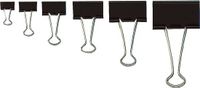 Wedo Foldbackklemmen, 19 mm, 12 stuks, Zwart