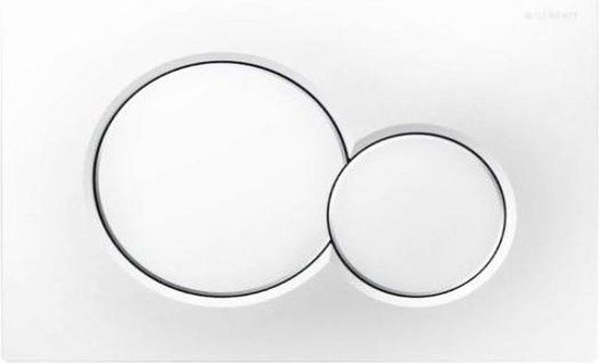 Saniclass Geberit Sigma 01 Bedieningsplaat - Mat Wit - Frontbediening