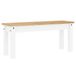 vidaXL Banc de salle à manger Panama 105x30x45 cm pin massif blanc