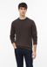 s.Oliver Heren Katoenen Trui met Ronde Hals - Donkerbruin - 3XL