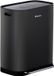 Homra Rockx Poubelle de tri sélectif 60 litres - 2 compartiments (2x30L) - Noir - Poubelle à pédale avec seaux intérieurs et filtre anti-odeurs - Inox - Double poubelle cuisine