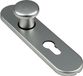 AMI Knopkortschild - diameter knop 40mm - ovaal - 177x44x6,5mm - PC 72 - aluminium F-1